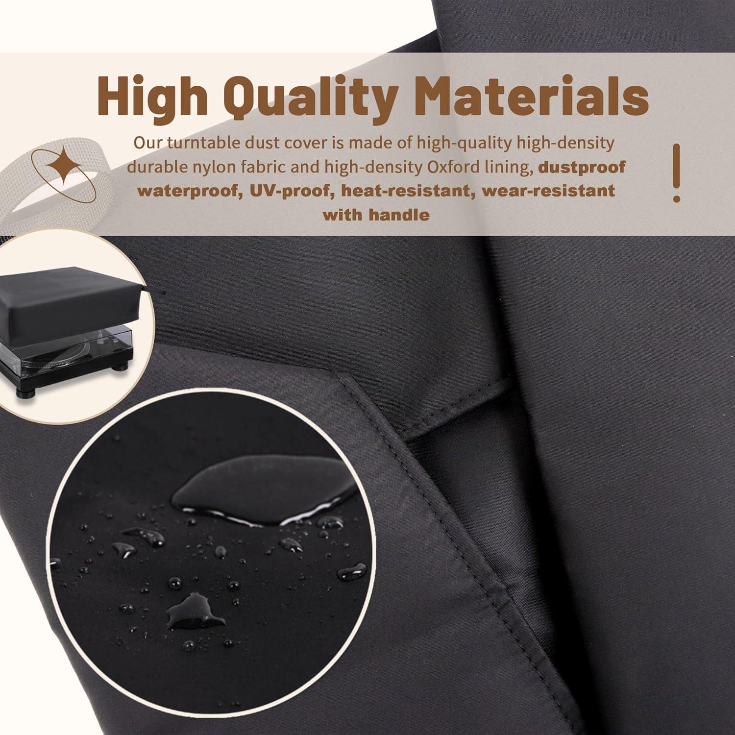 Cubierta de Polvo para Tocadiscos Terixe Nylon Impermeable