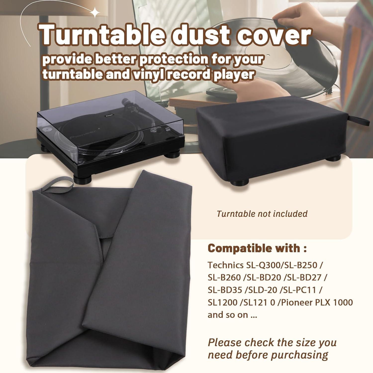 Cubierta de Polvo para Tocadiscos Terixe Nylon Impermeable