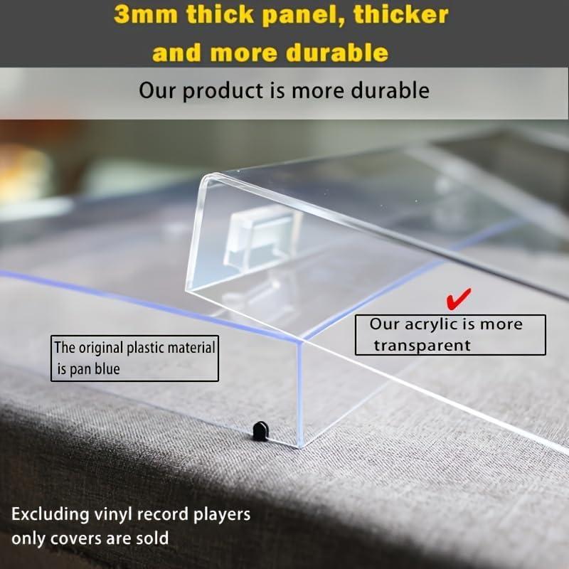 Cubierta de Polvo para Tocadiscos YJNBEST AT-LP120XUSB-BK