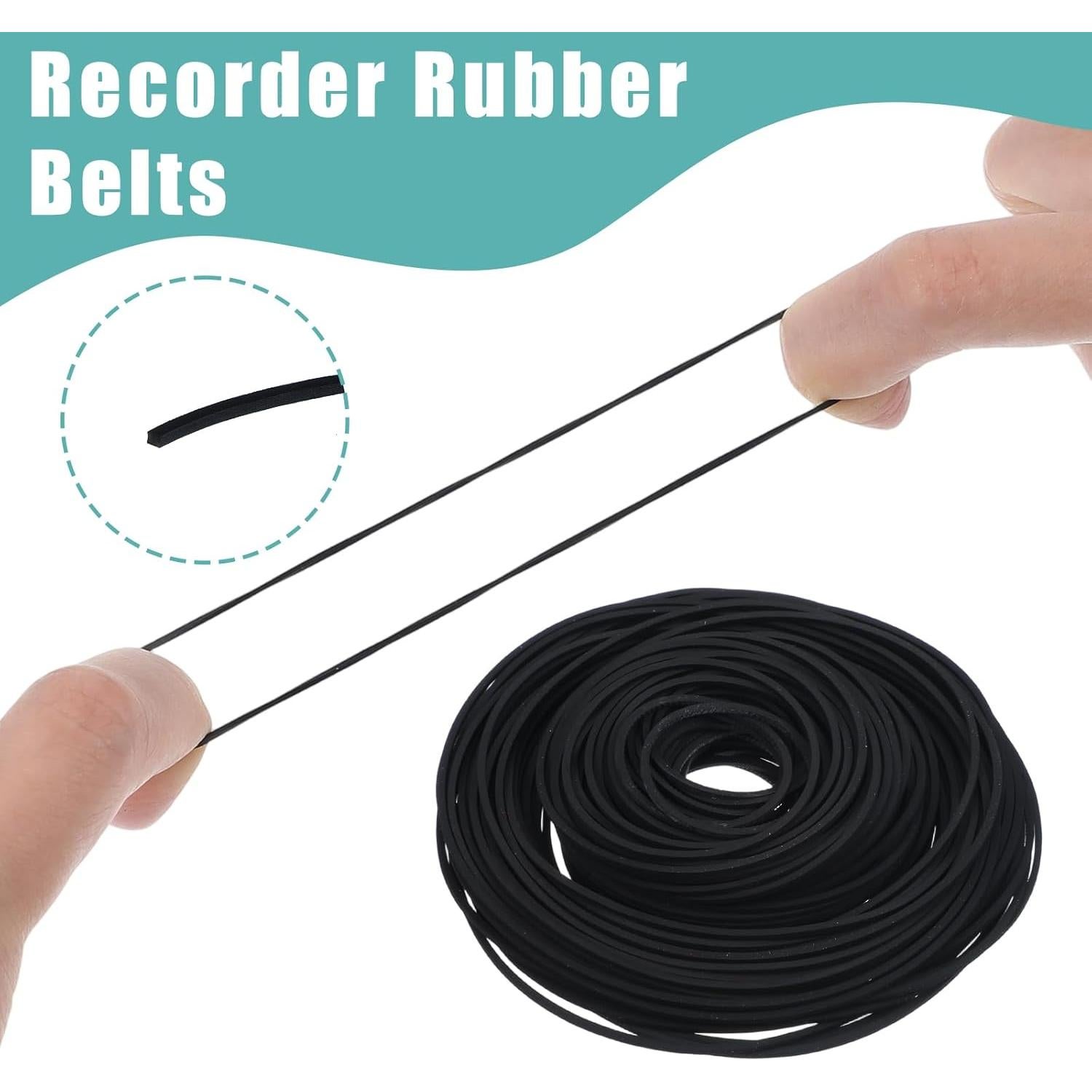 150 Correas de Casete Classicseali 20-120mm Caucho 1mm