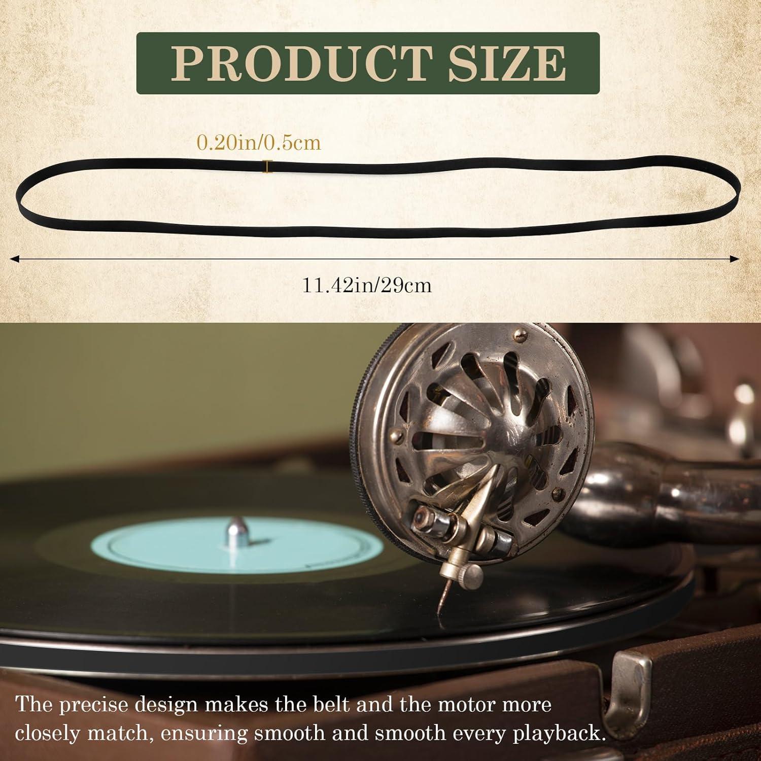 Correa de Repuesto para Tocadiscos UPIQNG AT-PL50/AT-LP60 - Goma