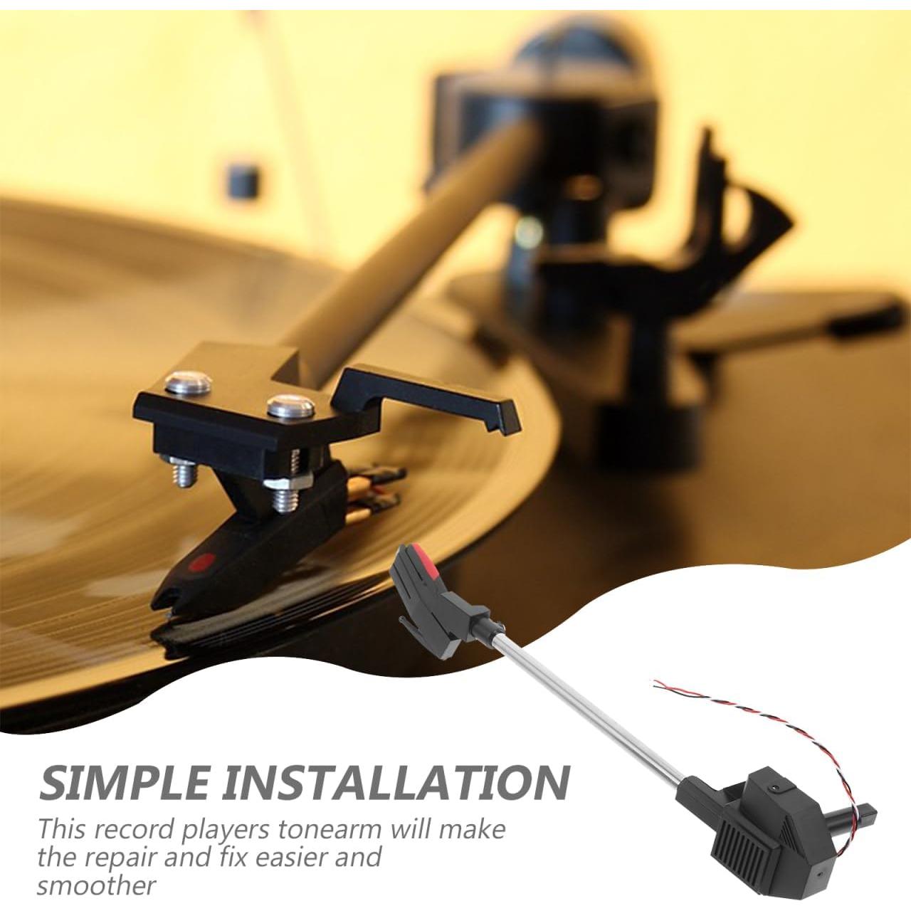 Conjunto de brazo de tono con aguja para tocadiscos vintage