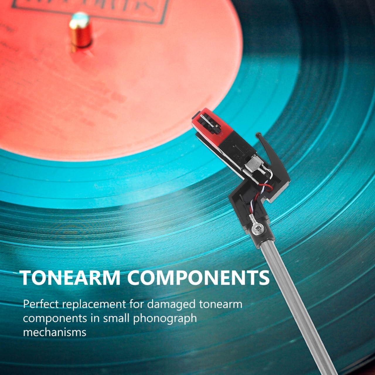 Conjunto de brazo de tono con aguja para tocadiscos vintage