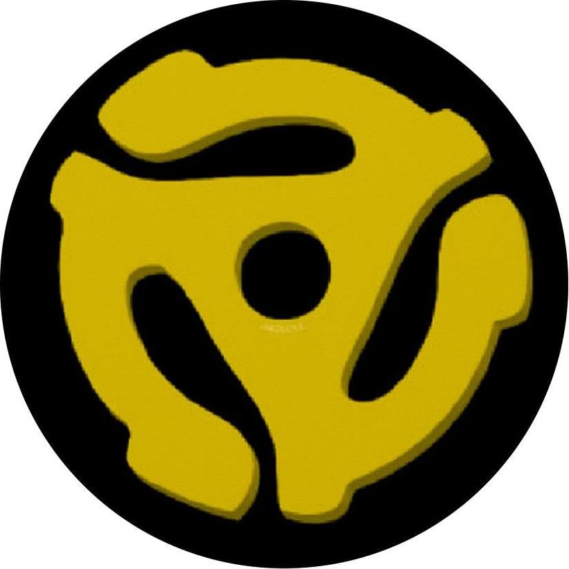 Spindle de Disco de Vinilo 45 PopSockets Grip Amarillo