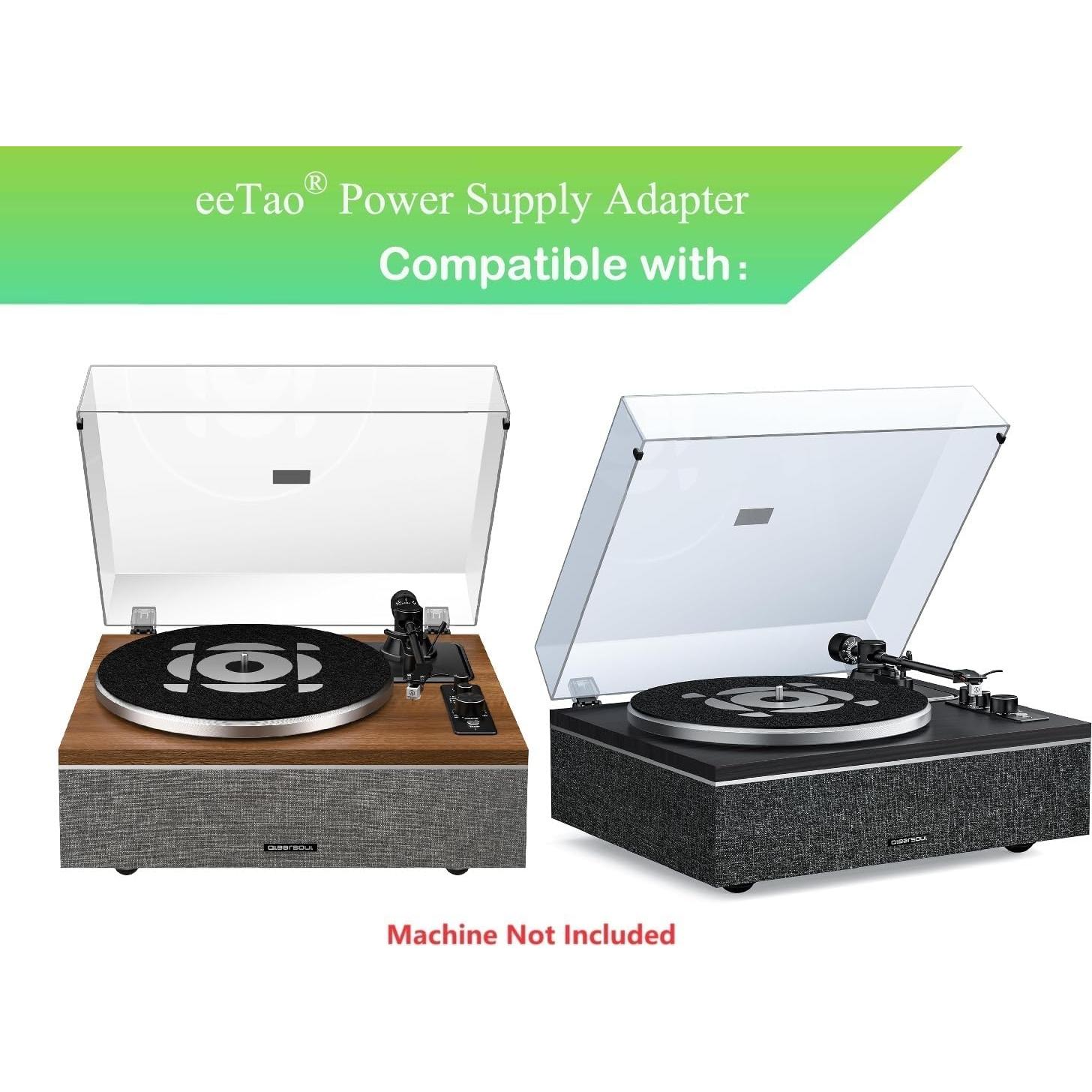 Adaptador 12V eeTao para Reproductor Vinilo Qlearsoul ONE-S