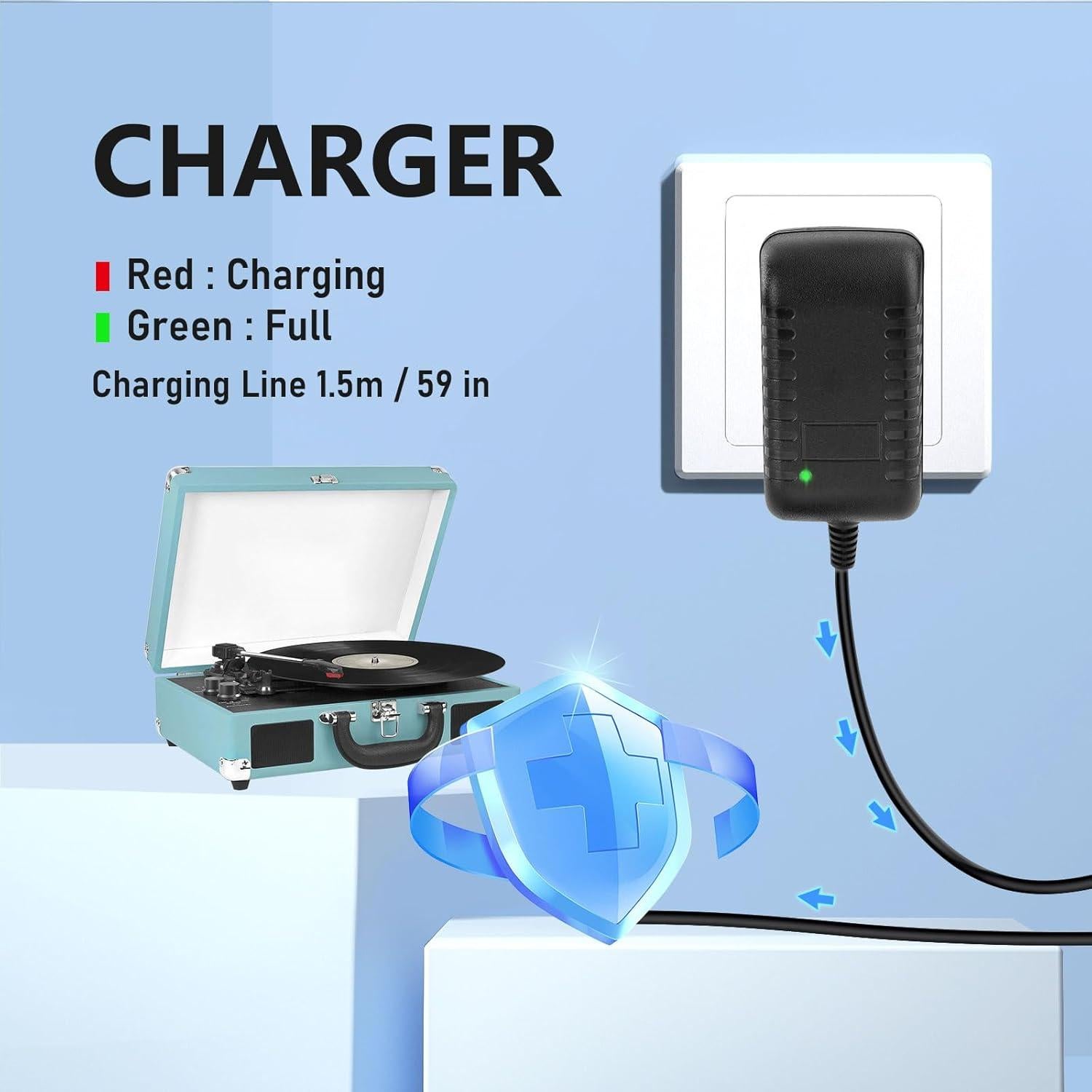 Cargador 5V 1A YDRANT para Tocadiscos VSC-550BT