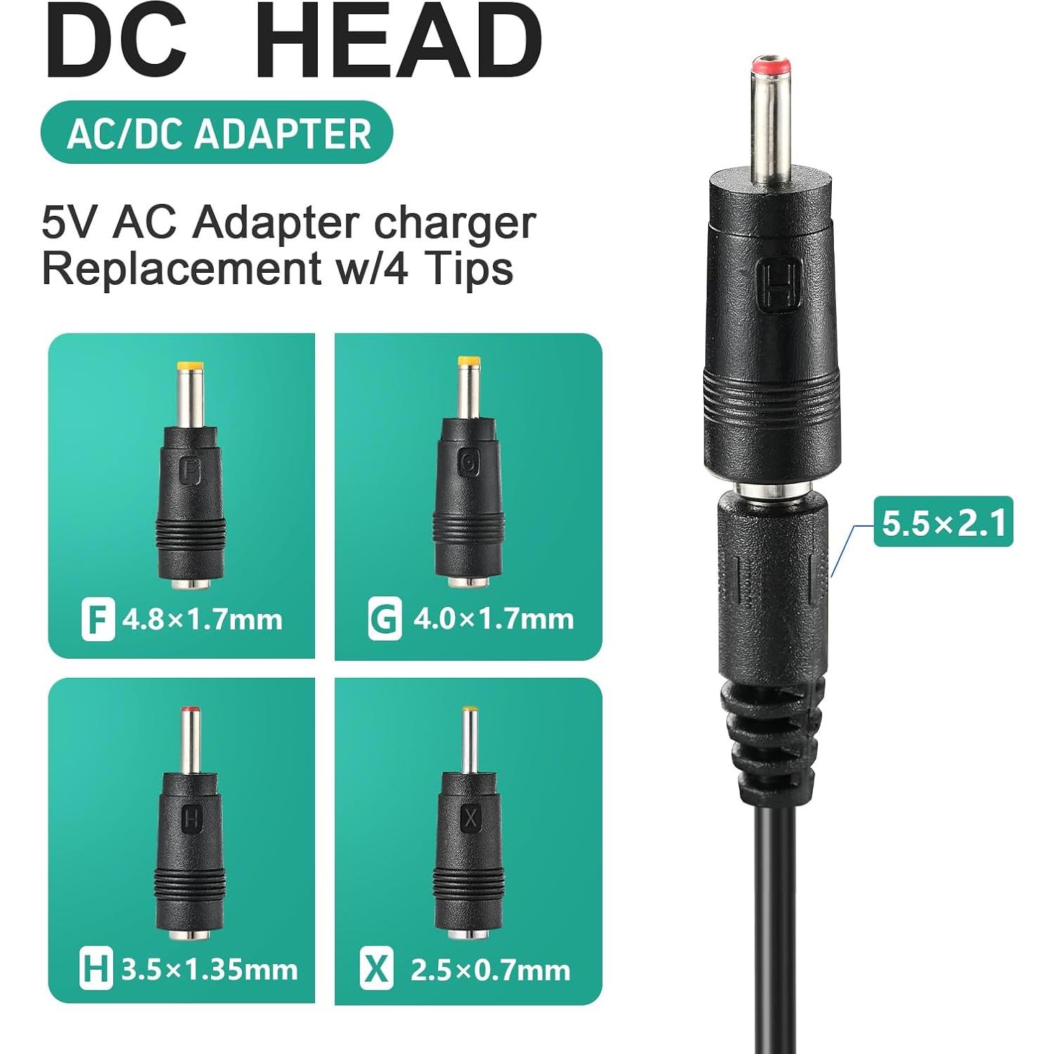 Cargador 5V 1A YDRANT para Tocadiscos VSC-550BT
