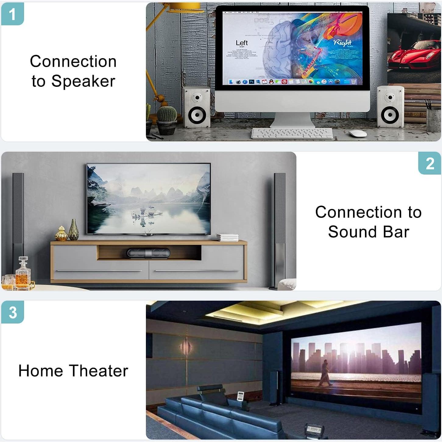 Cable RCA Macho a Macho 4.5m Intotal Ángulo Recto Chapado Oro