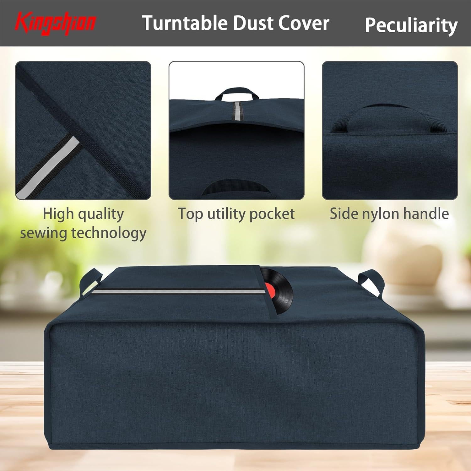 Cubierta de Polvo Kingshion para Tocadiscos Audio-Technica AT-LP60X