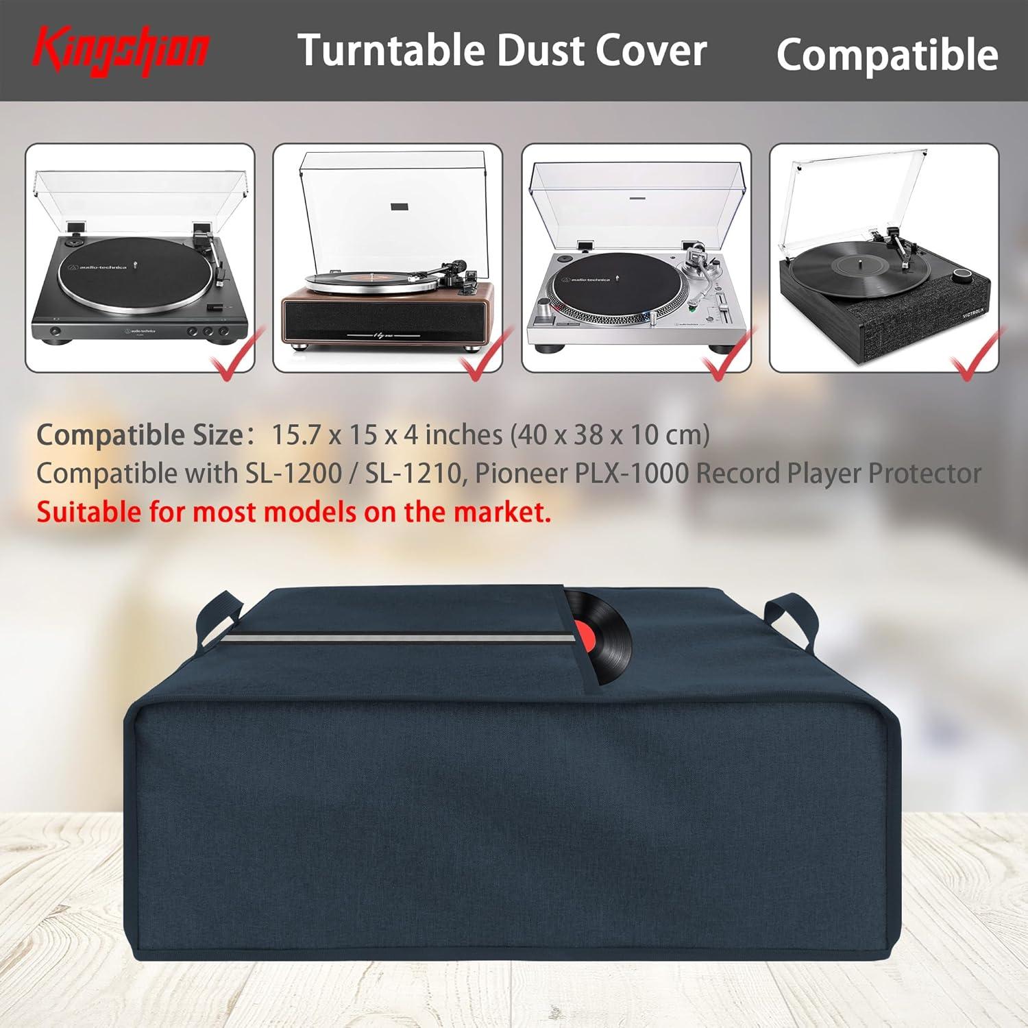 Cubierta de Polvo Kingshion para Tocadiscos Audio-Technica AT-LP60X