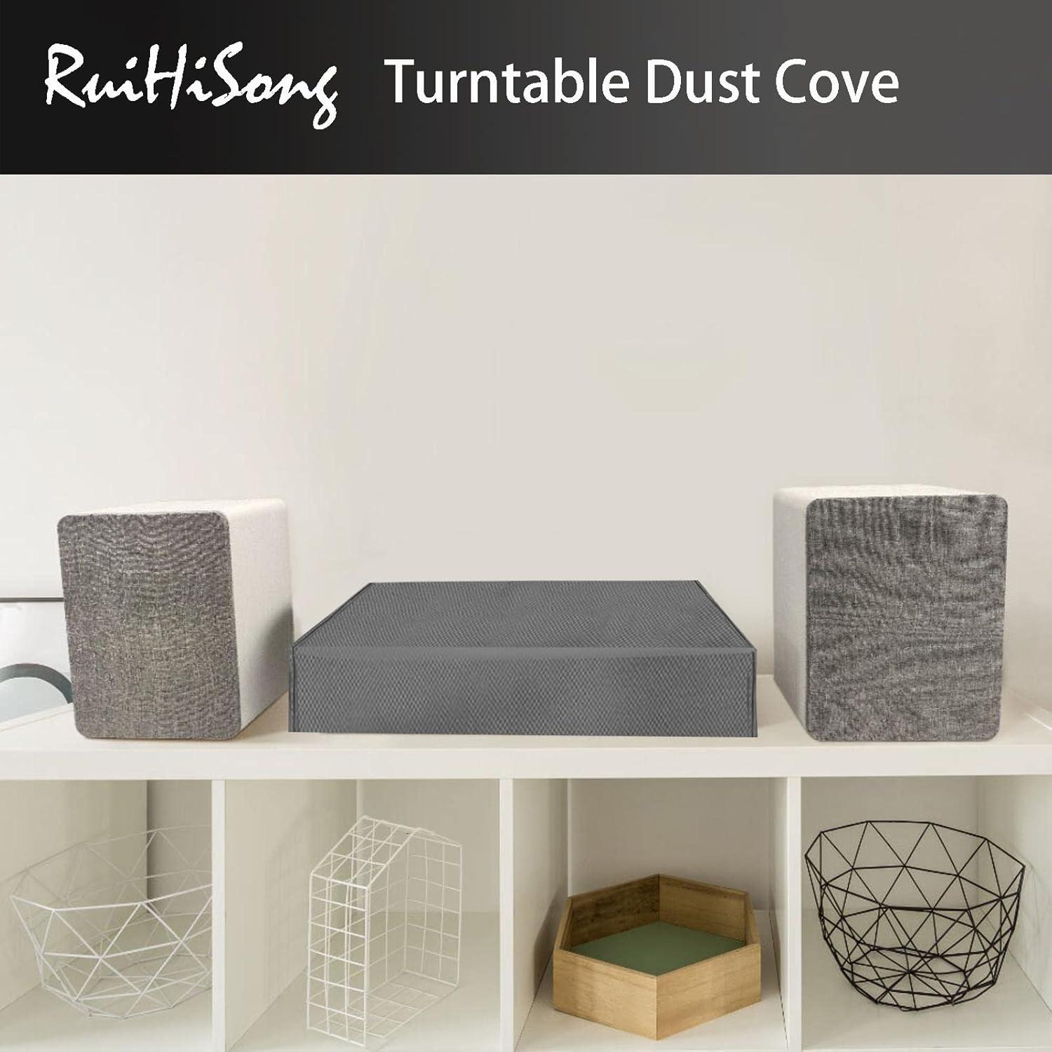 Cubierta de Polvo para Tocadiscos RuiHiSong 46.2x38.1cm Gris - Paquete de 2