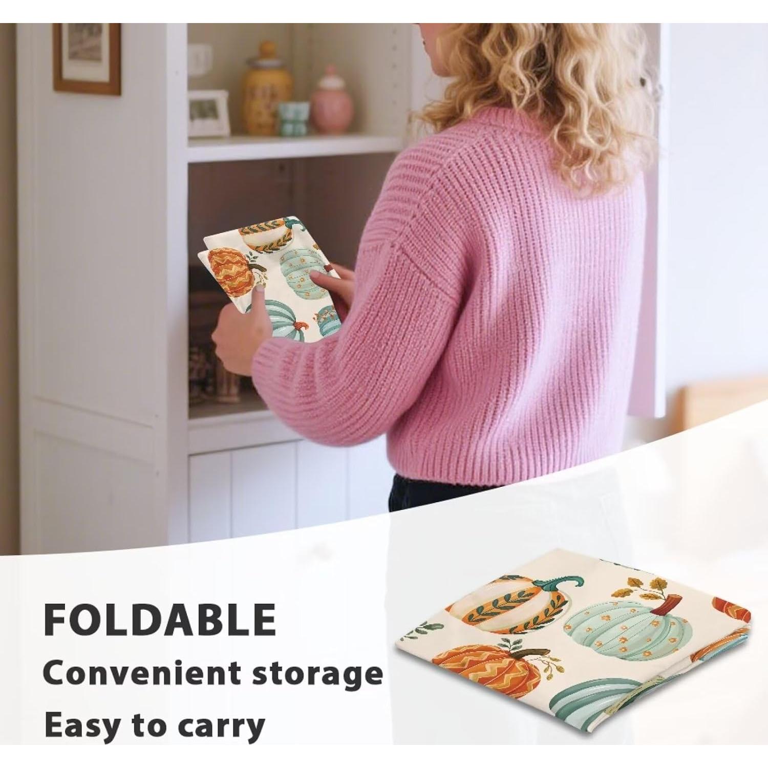 Cubierta de Polvo para Tocadiscos Uorisanigo Patrón Calabaza