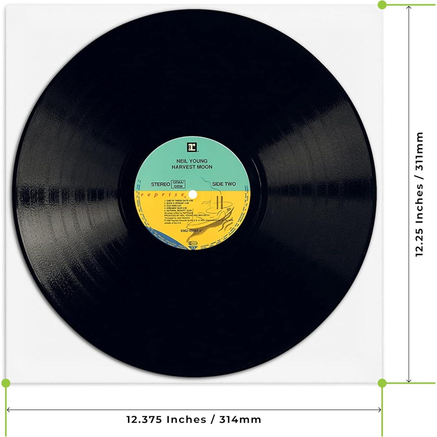 Fundas para Vinilo 12" TunePhonik - Paquete de 25 Blancas