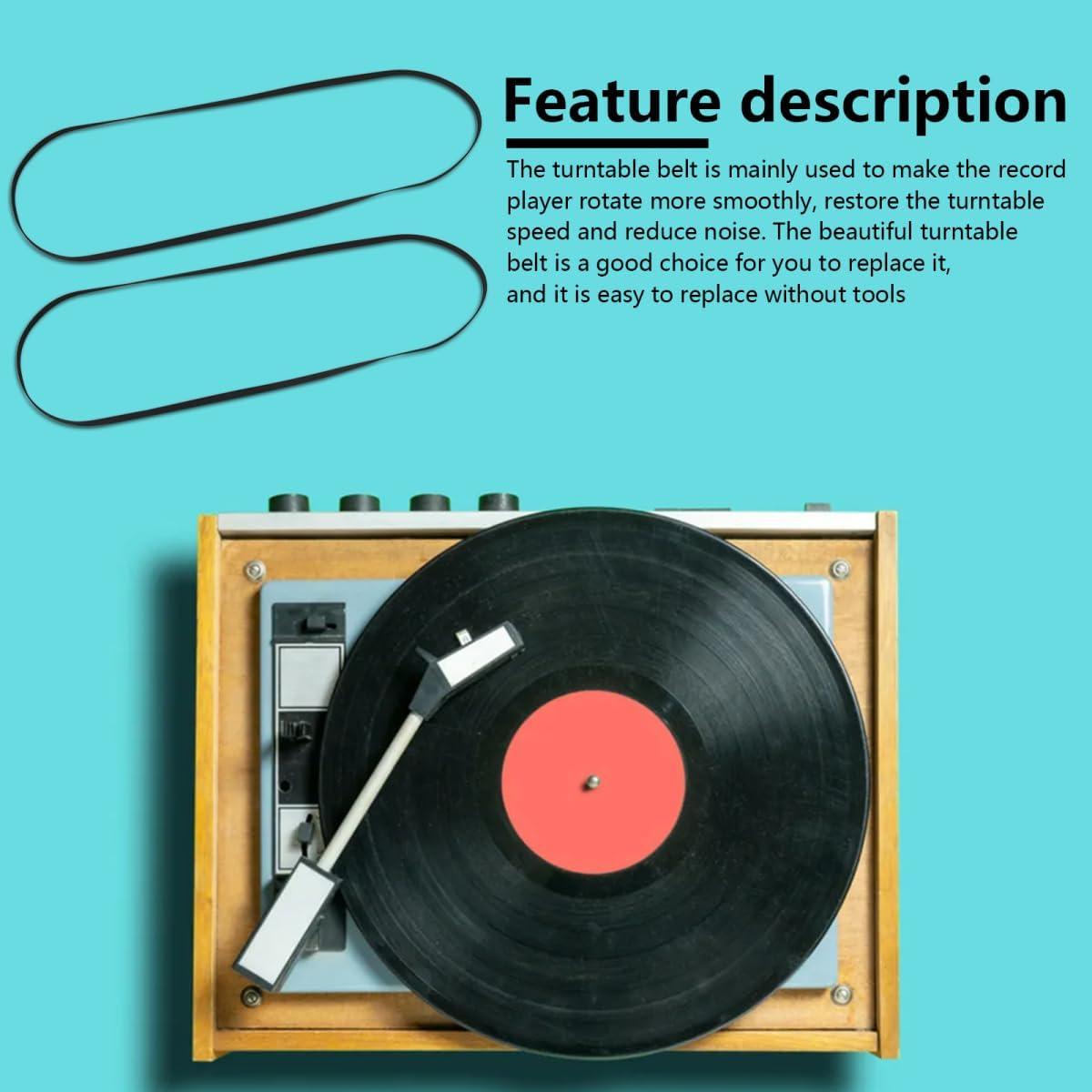 Correa de Tocadiscos Audio-Technica AT-PL50 AT-LP60 2x Reemplazo