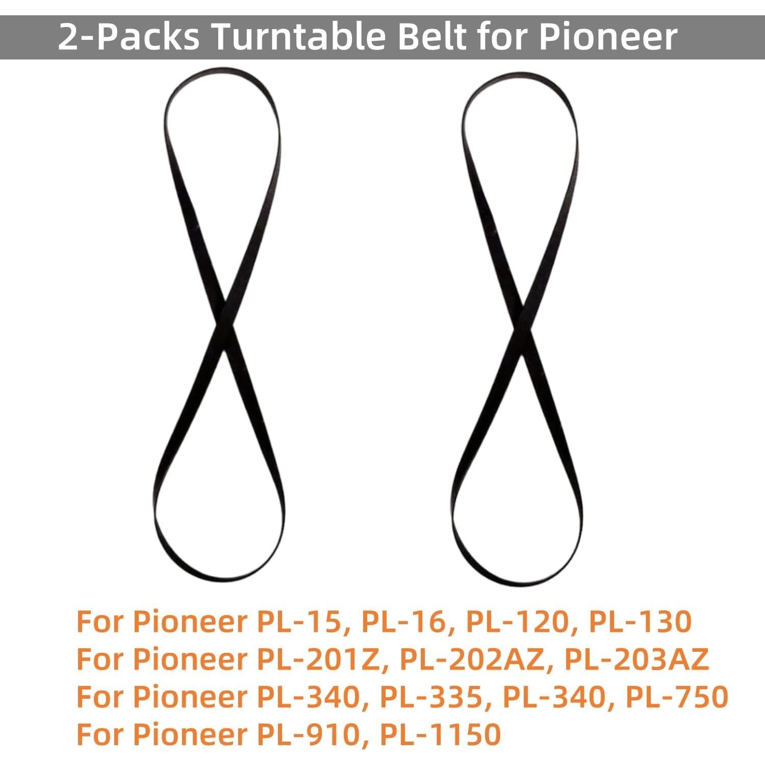 Correa de Reemplazo para Tocadiscos Sam&Johnny - 2 Paquetes