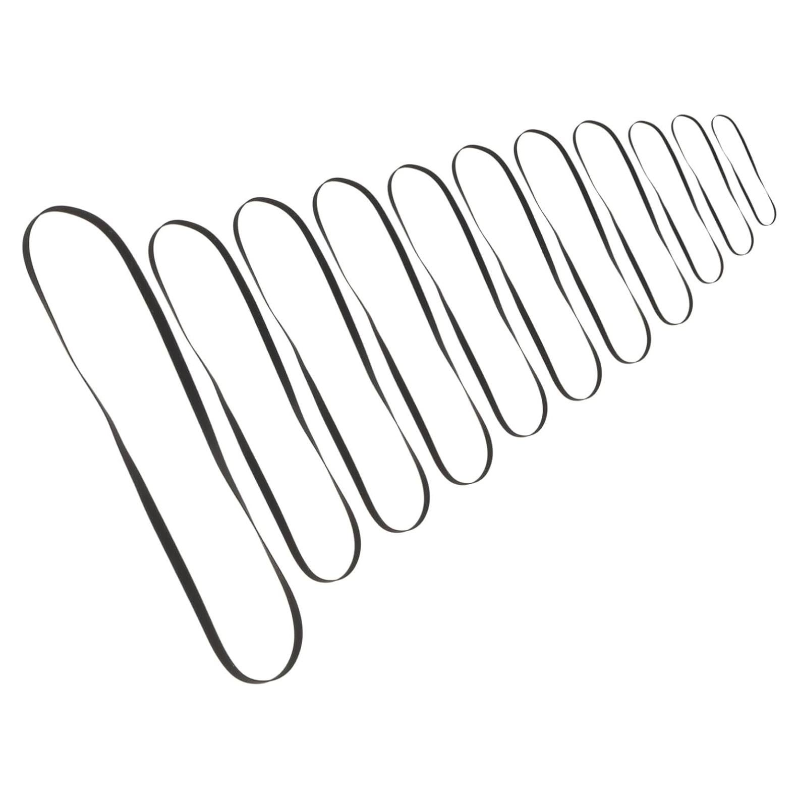 Juego de 11 Correas de Goma Kisangel para Reproductor de Vinilo