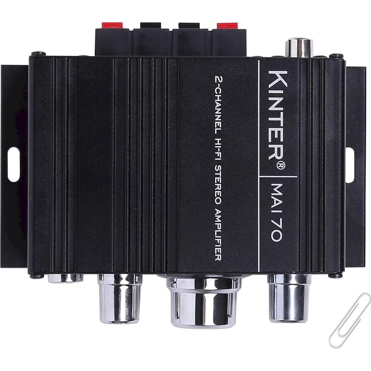 Amplificador Kinter MA170 12V 2 Canales 36W Audio Digital