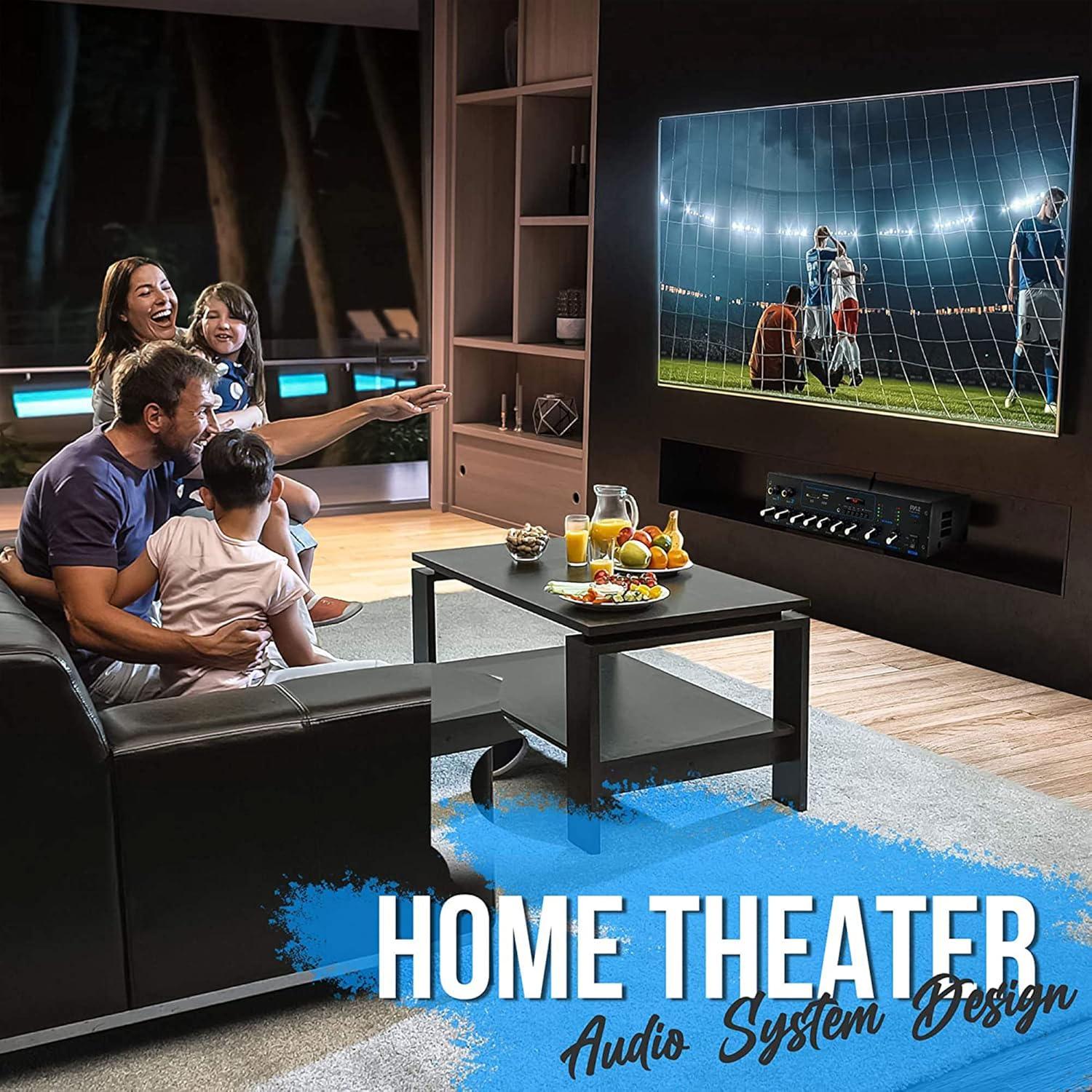 Amplificador Estéreo Pyle PT506BT.5 Bluetooth 600W FM USB SD