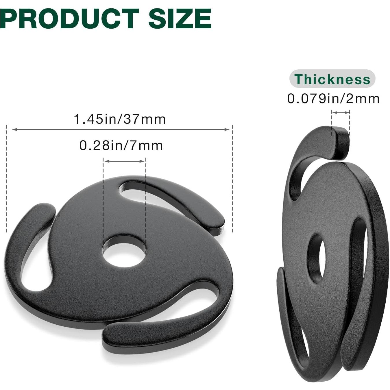 Adaptador de disco 45 RPM Facmogu para tocadiscos - Aluminio Negro
