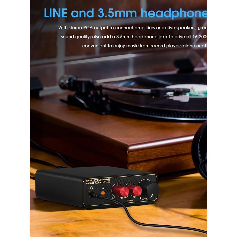 Preamplificador Phono MM/MC Little Bear T14-EQ con Control de Tono