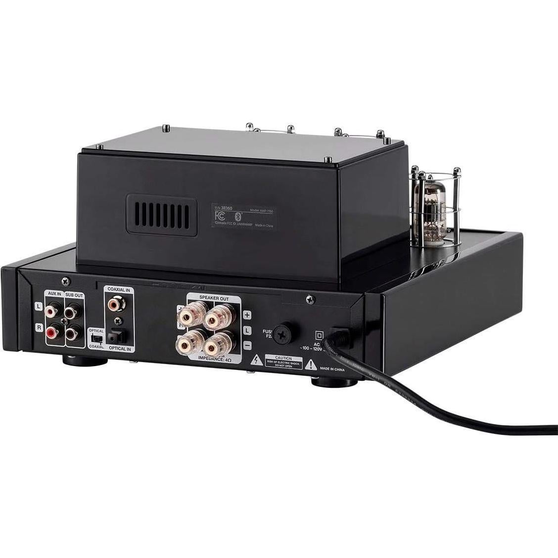 Amplificador Híbrido Estéreo Monoprice 25W Bluetooth RCA Óptico