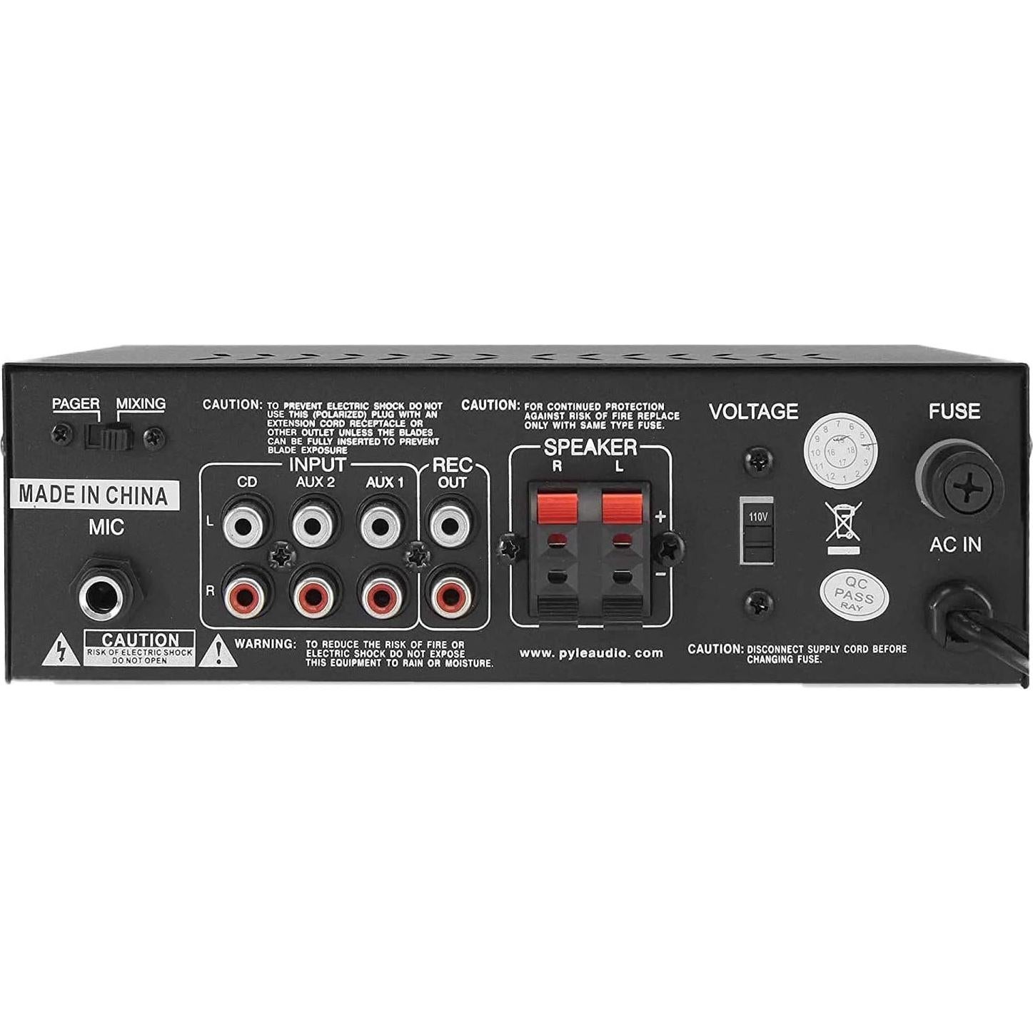 Amplificador de Potencia Estéreo Pyle PTA4 2x120W Bluetooth