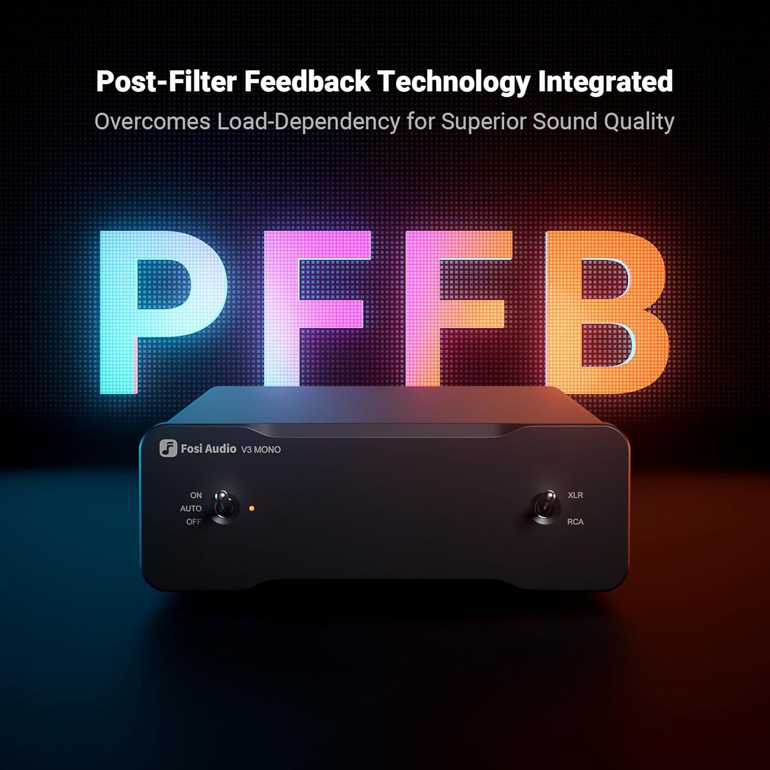 Amplificador Mono V3 Fosi Audio 240W + Fuente 48V 10A