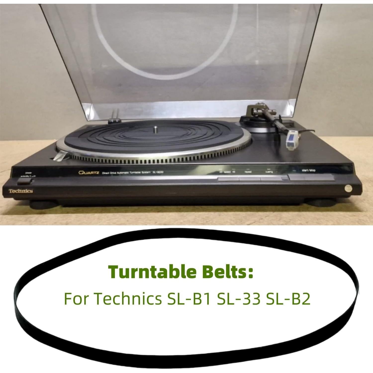 Cinturón de Reemplazo Sam&Johnny para Tocadiscos Technics SL-B1 SL-33 SL-B2