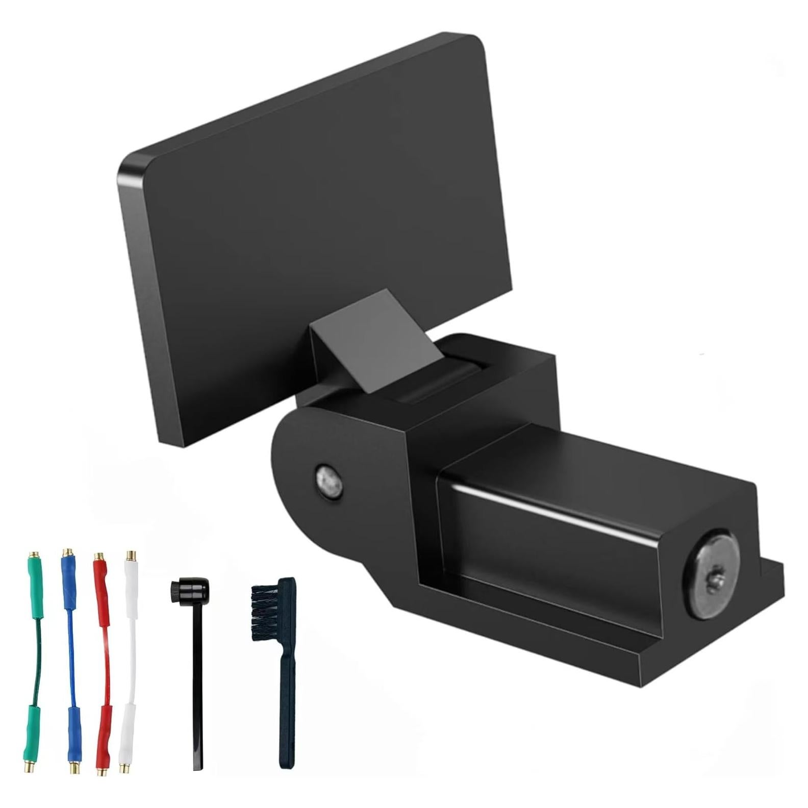 Kit de Accesorios para Tocadiscos AYZAB: Bisagras, Cepillo y Cables