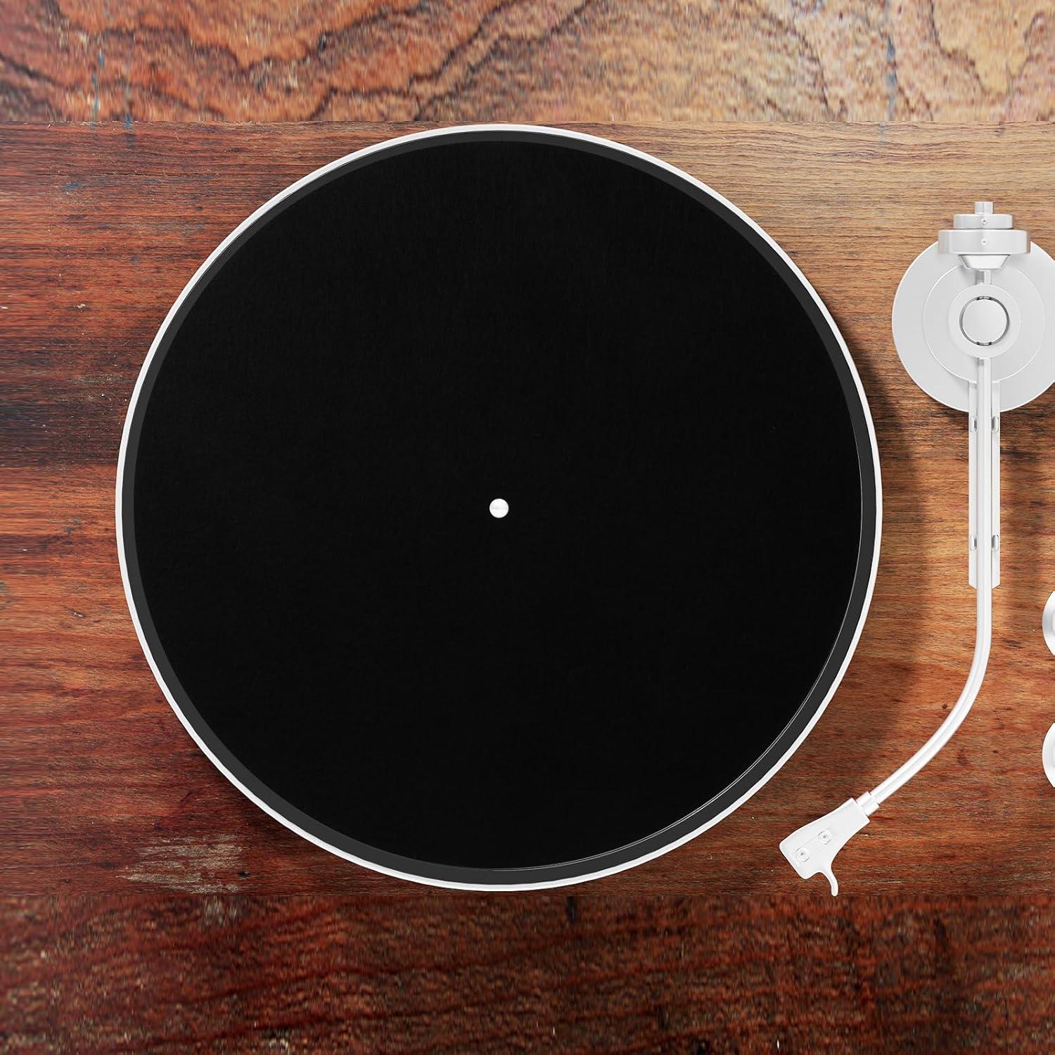 Alfombrilla de fieltro antideslizante para tocadiscos 30x30cm