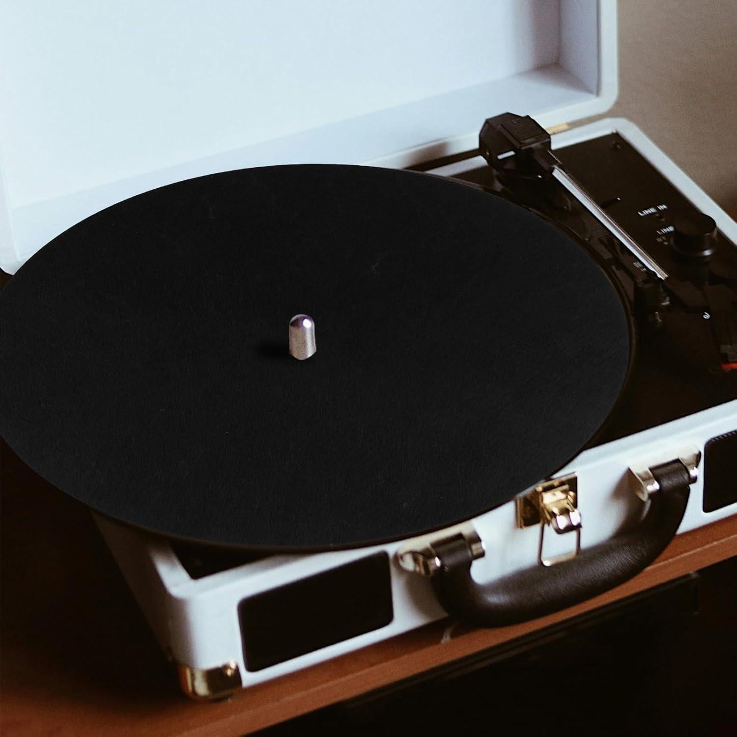 2 Almohadillas de Fieltro Antideslizantes 30x30cm para Tocadiscos