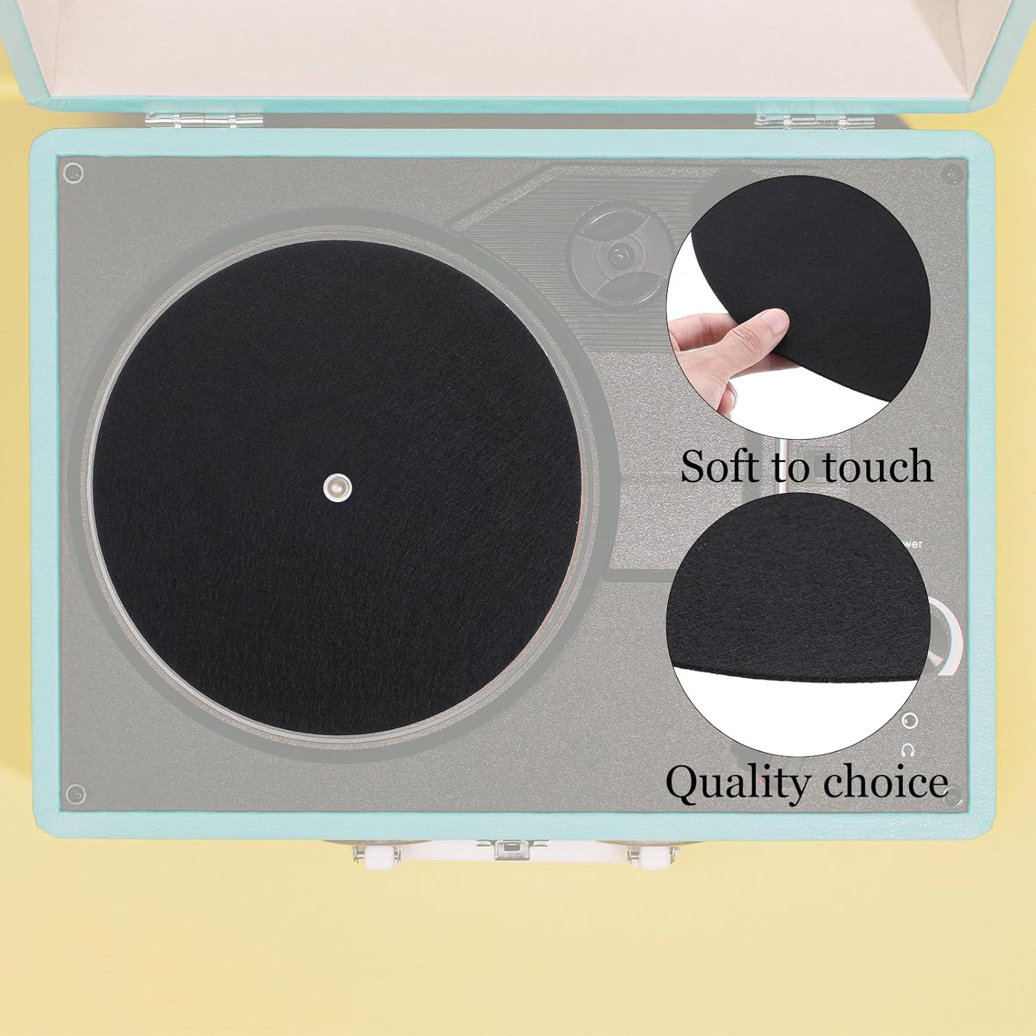 Alfombrillas de Fieltro para Turntable TIESOME 30.48 cm - Paquete de 2