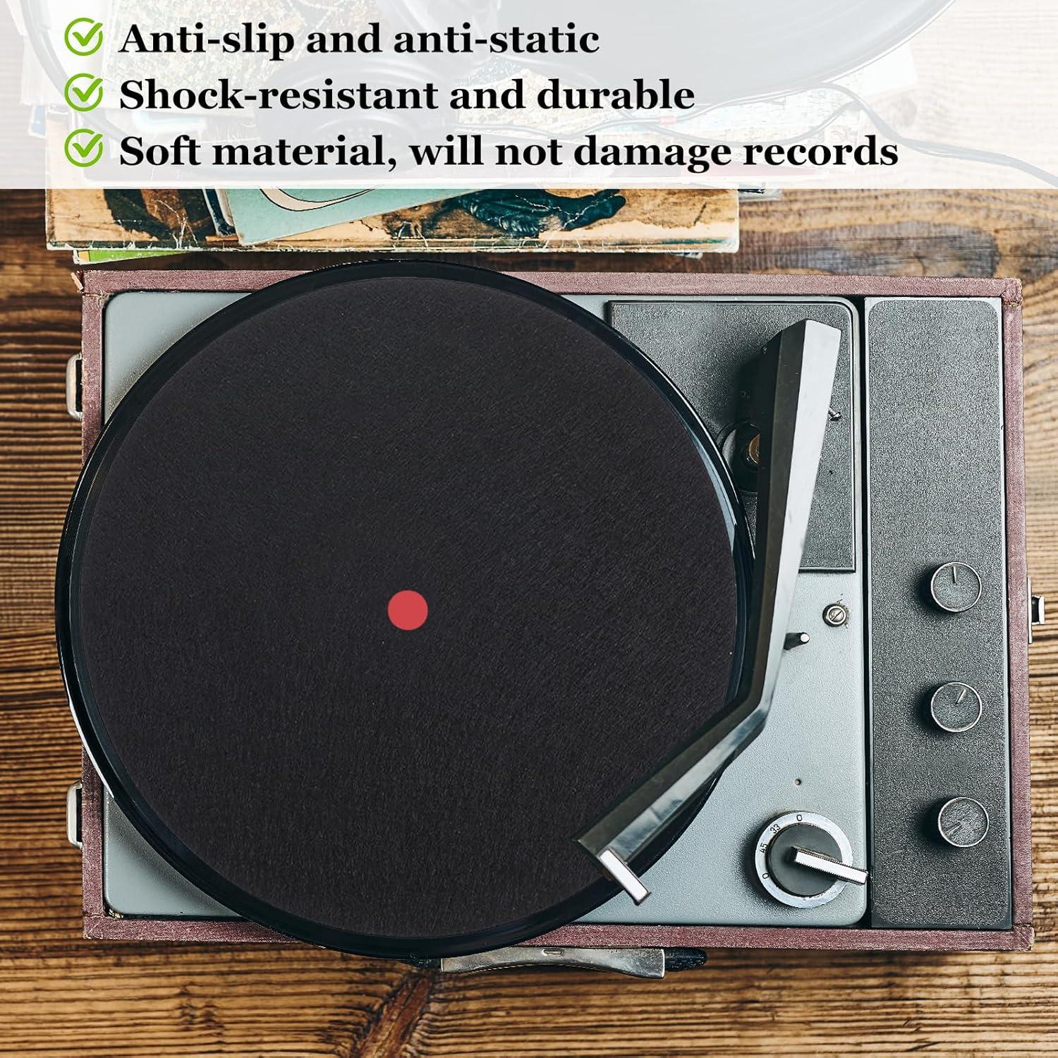 Alfombrillas de Fieltro para Turntable TIESOME 30.48 cm - Paquete de 2