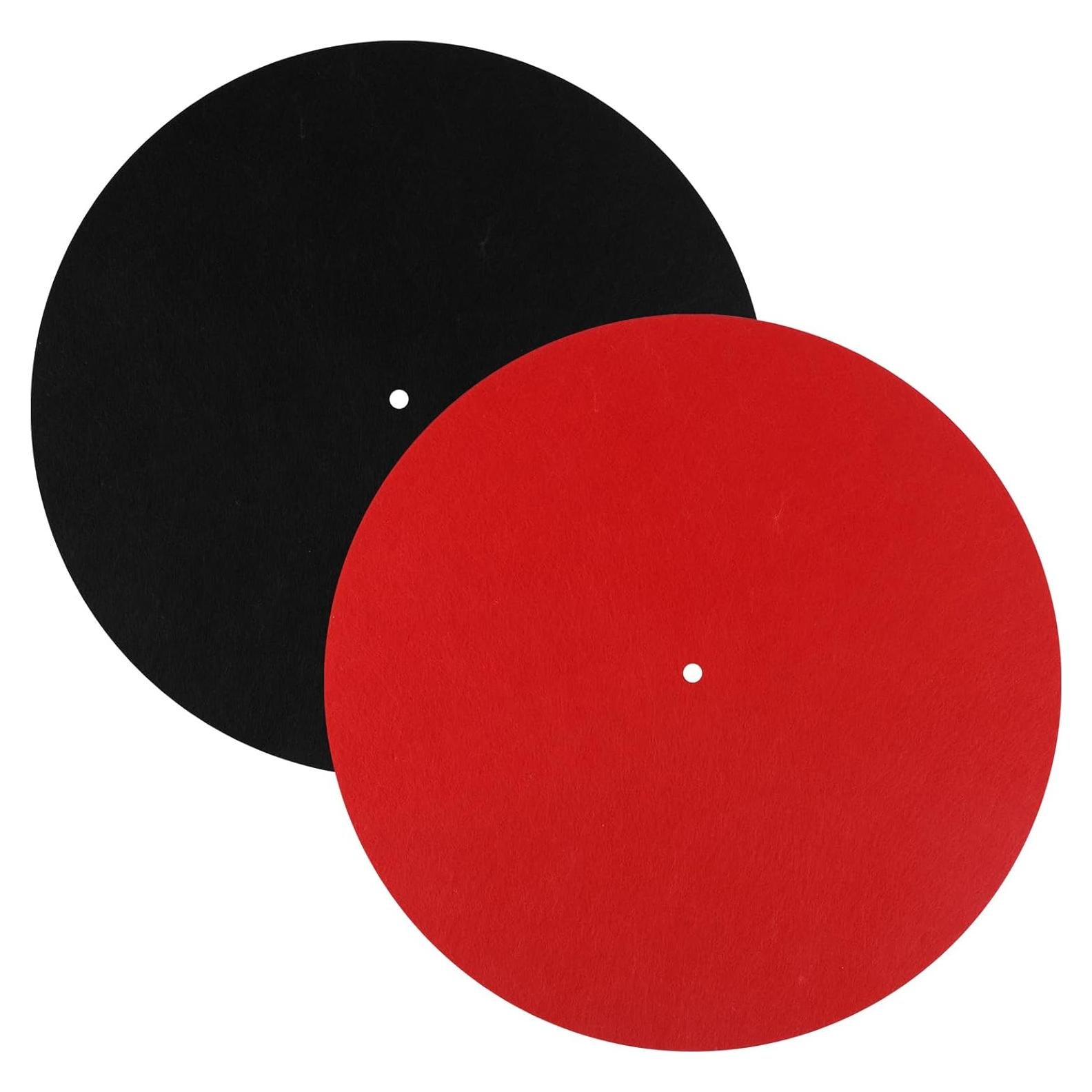 2 Almohadillas para Tocadiscos Fieltro Antideslizante 30x30cm