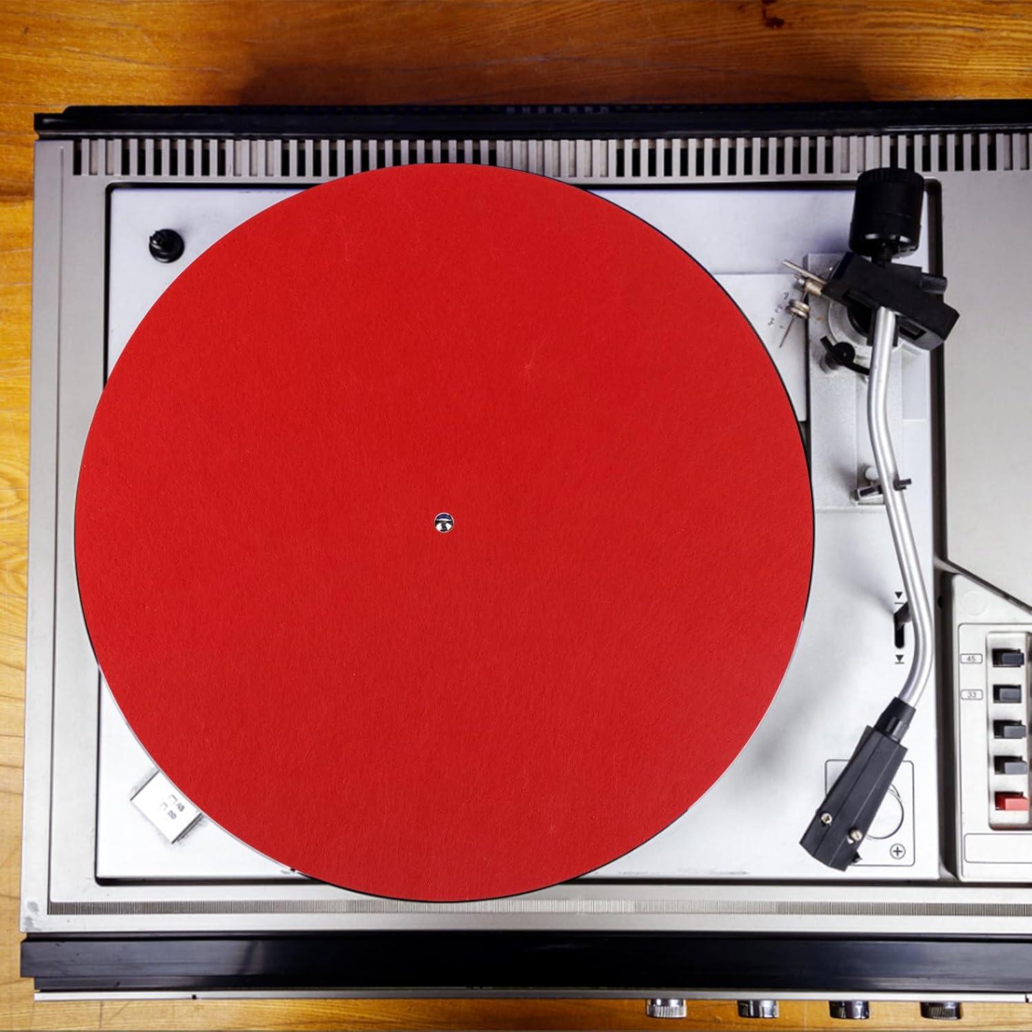 2 Almohadillas para Tocadiscos Fieltro Antideslizante 30x30cm