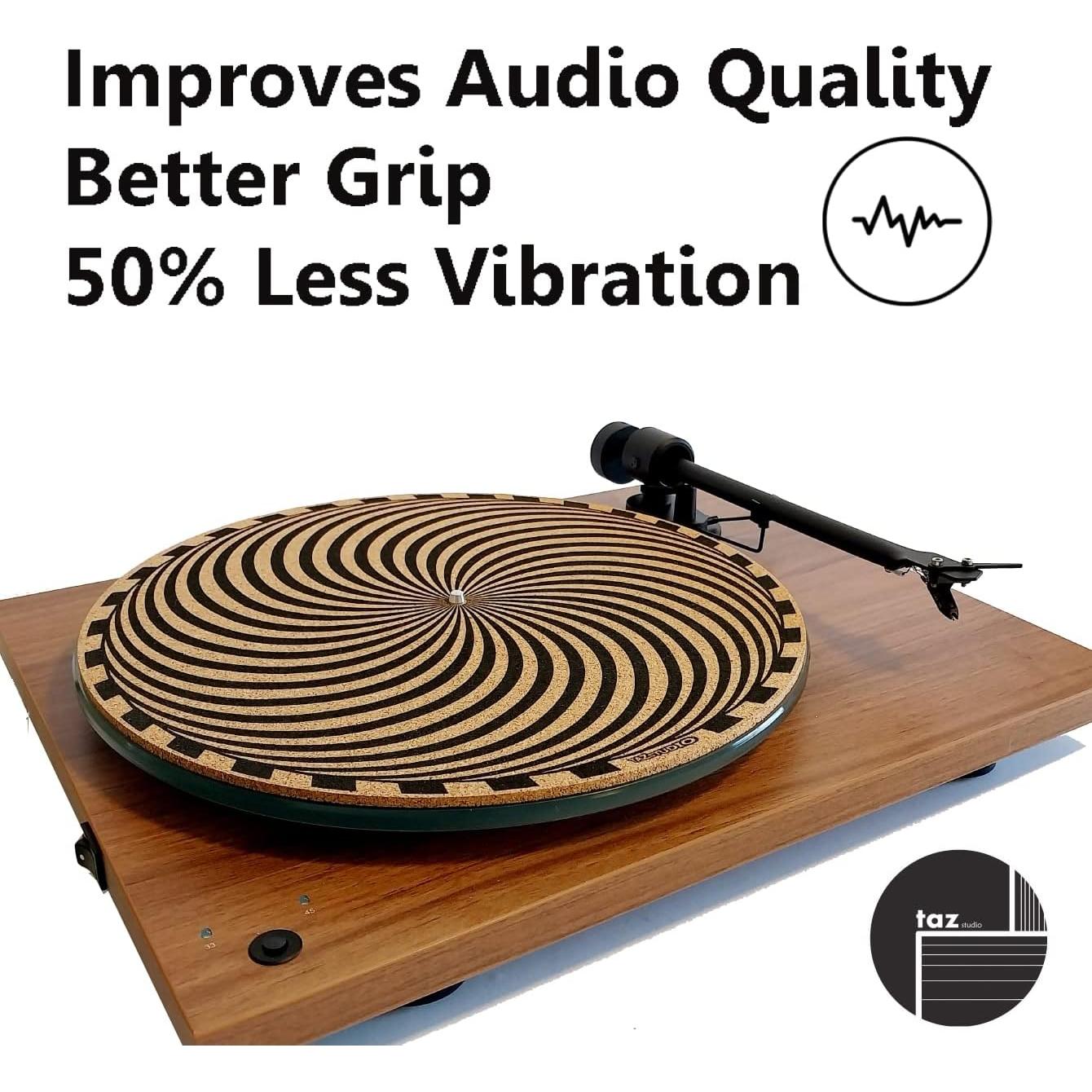 Alfombrilla de Tornamesa de Corcho TazStudio 30 cm Antiestática