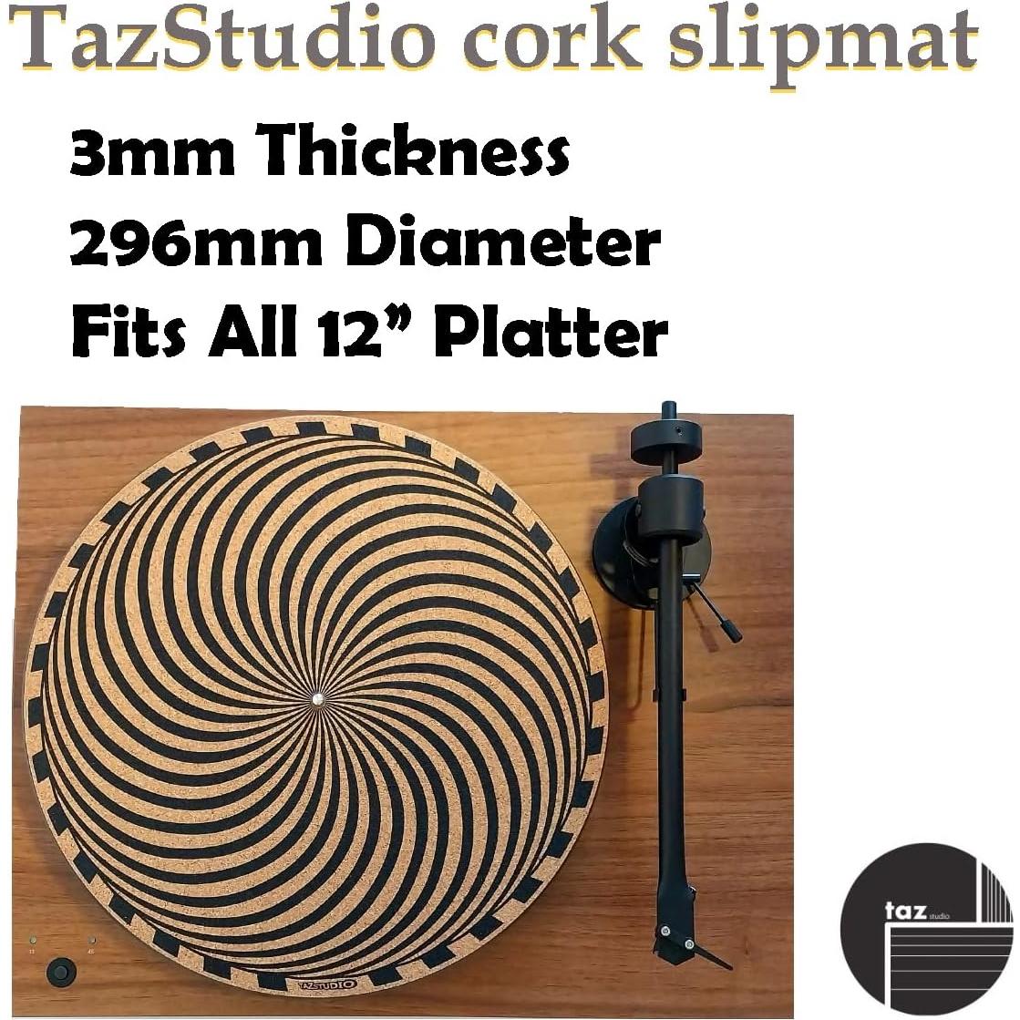 Alfombrilla de Tornamesa de Corcho TazStudio 30 cm Antiestática