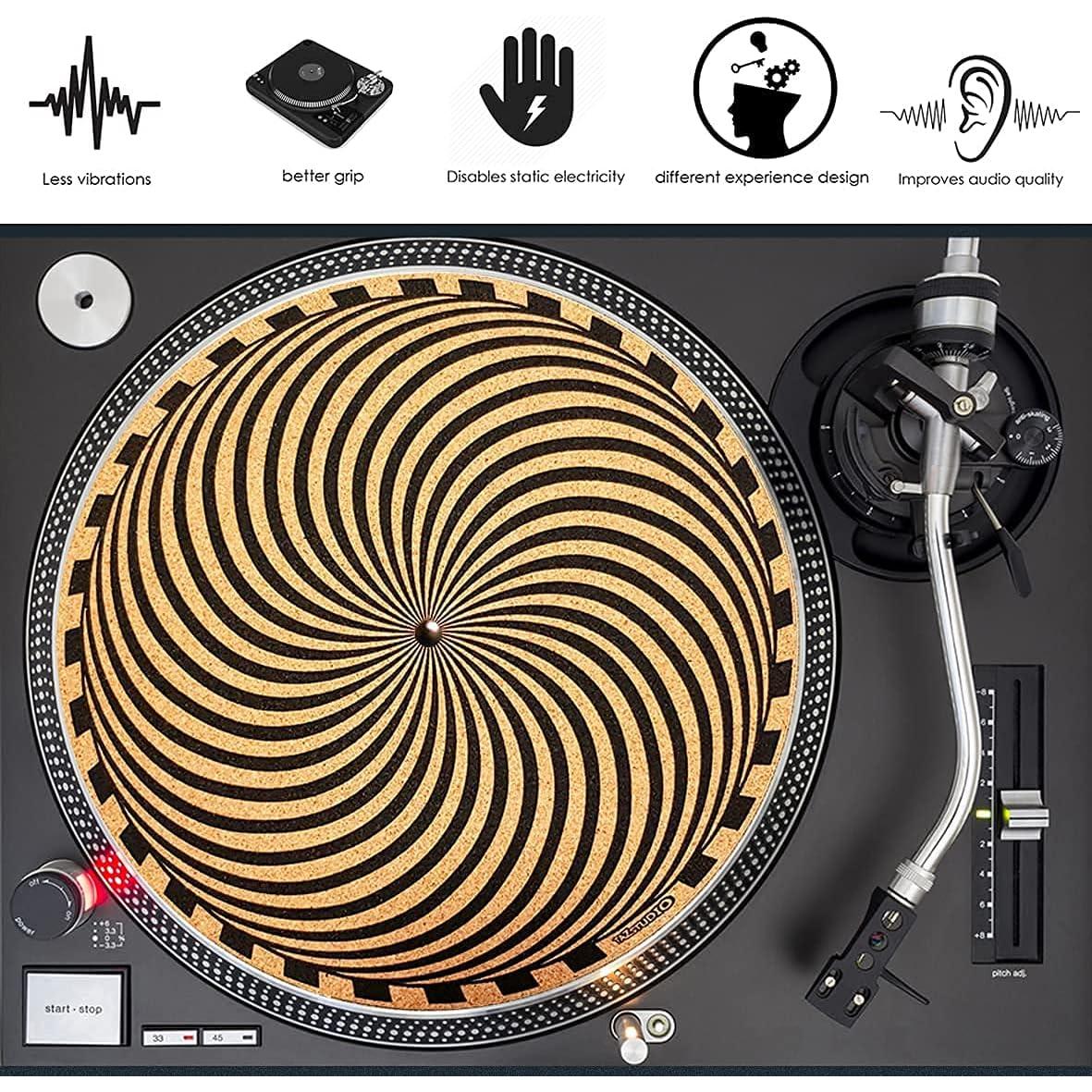 Alfombrilla de Tornamesa de Corcho TazStudio 30 cm Antiestática