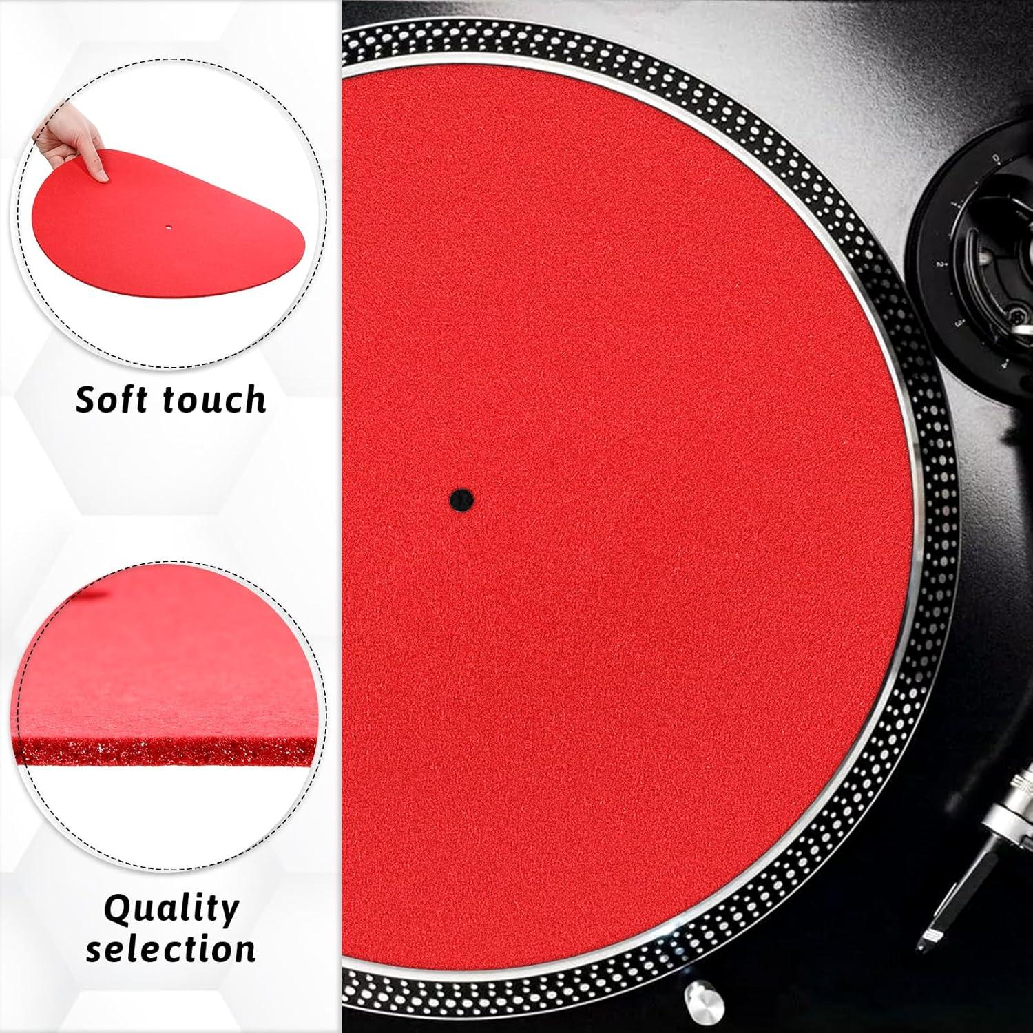 Alfombrillas de Fieltro Antiestáticas Simarro 30cm Negro+Rojo