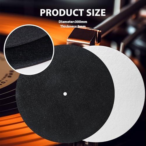 Alfombrillas de Fieltro para Tocadiscos 30 cm - Antiestáticas y Amortiguadoras