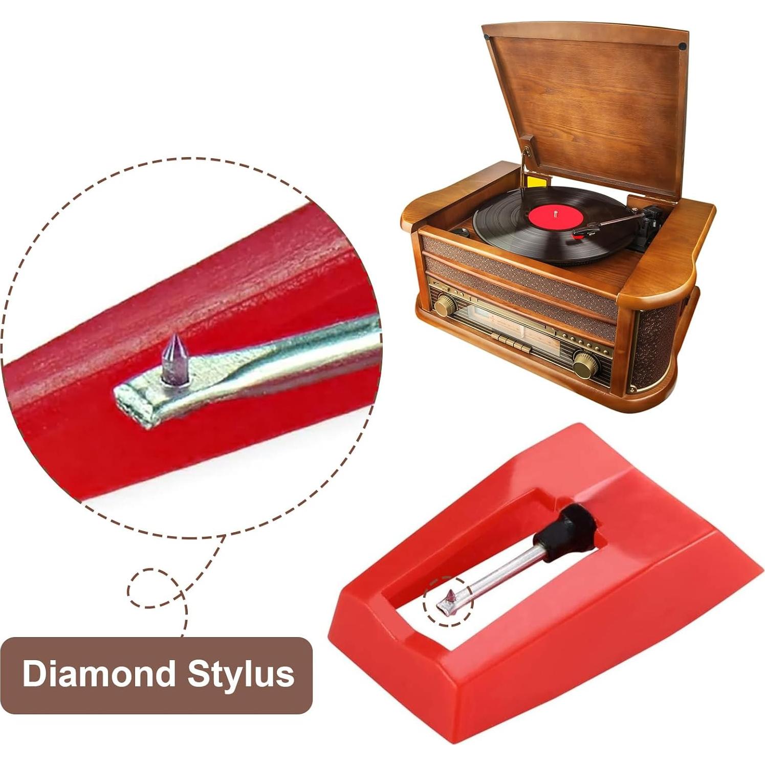 Agujas de Repuesto para Tocadiscos Victrola ION 3 Piezas