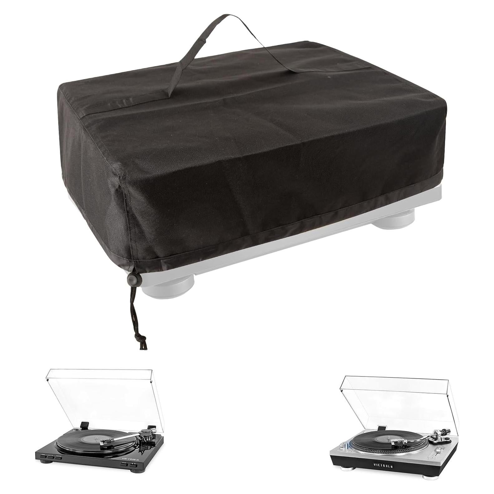 Cubierta de Polvo para Tocadiscos SEJGGKQ 45.72x38.1cm Negra