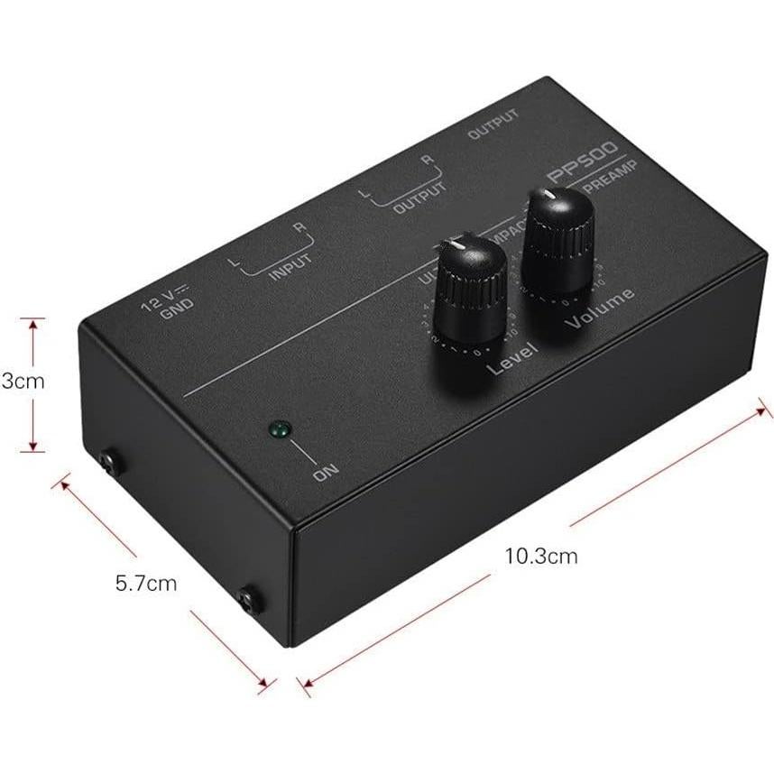 Preamplificador de Tocadiscos Depusheng PP500 RCA Estéreo