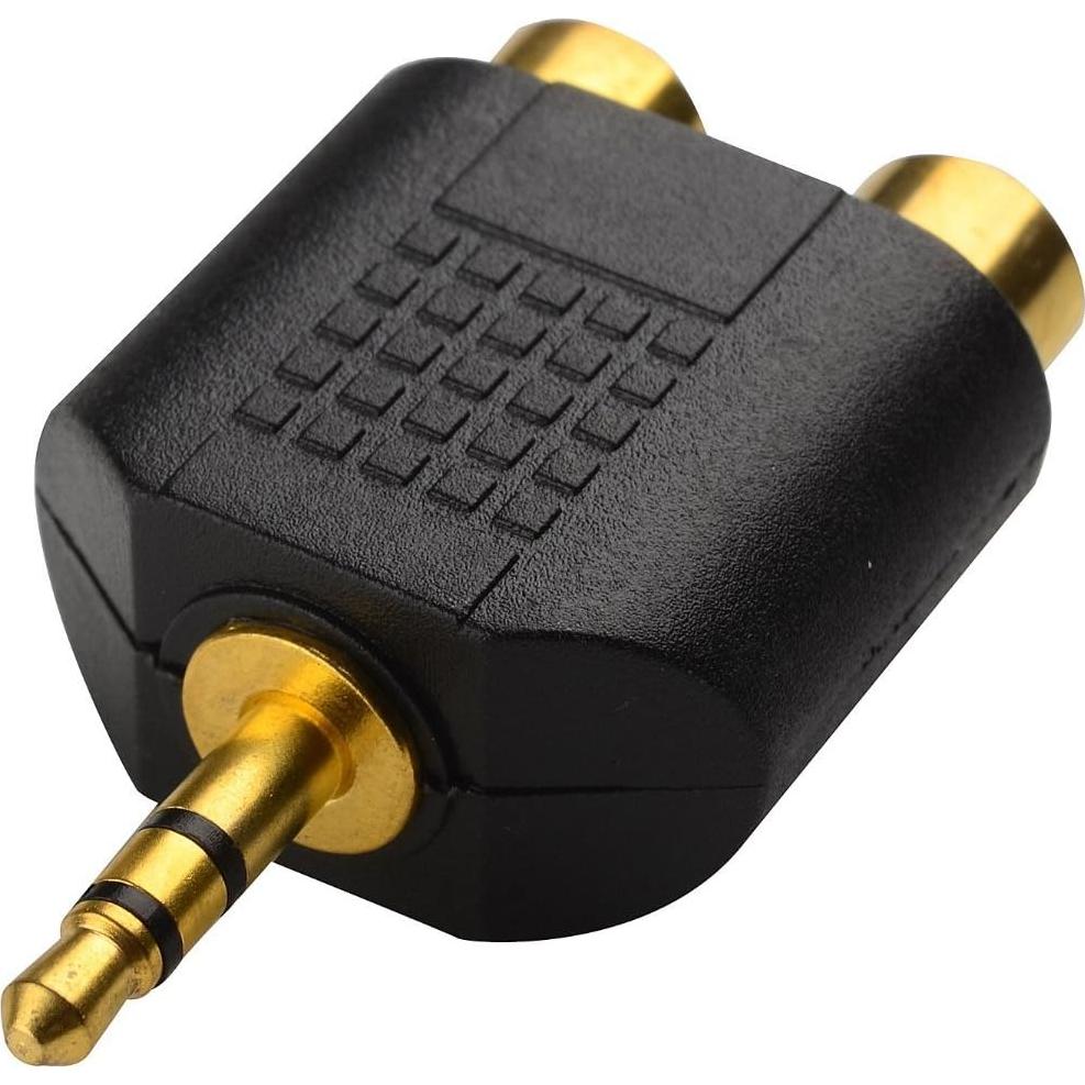 Adaptador de Audio 3.5mm Estéreo a 2RCA CERRXIAN - 2 Pack