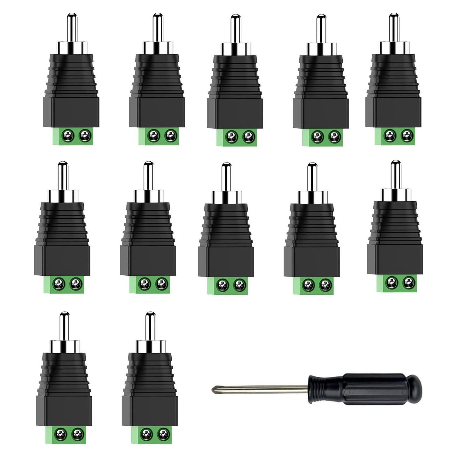 Adaptador RCA a Altavoz PANPEO - Conector Audio/Video 12 Pzas