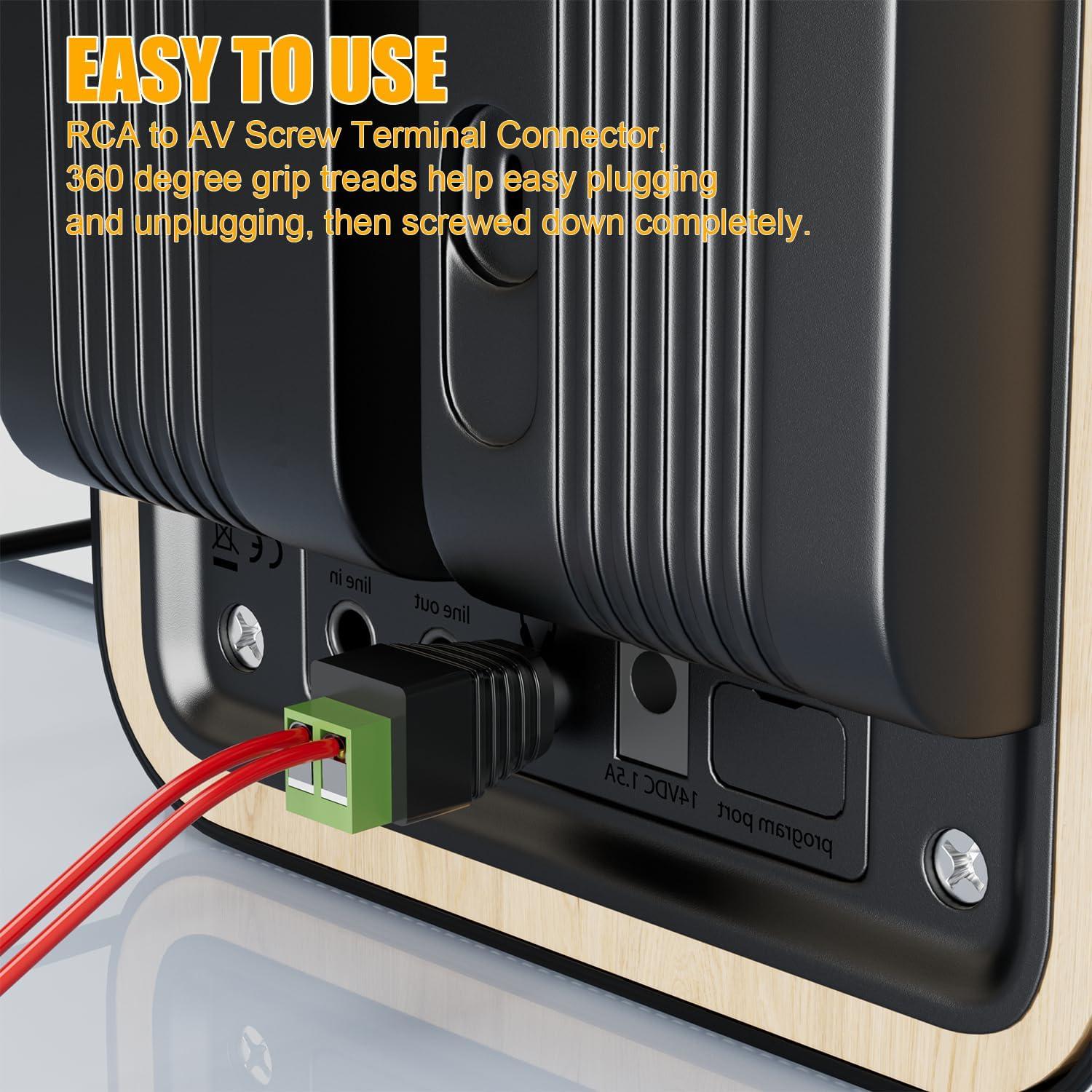 Adaptador RCA a Altavoz PANPEO - Conector Audio/Video 12 Pzas