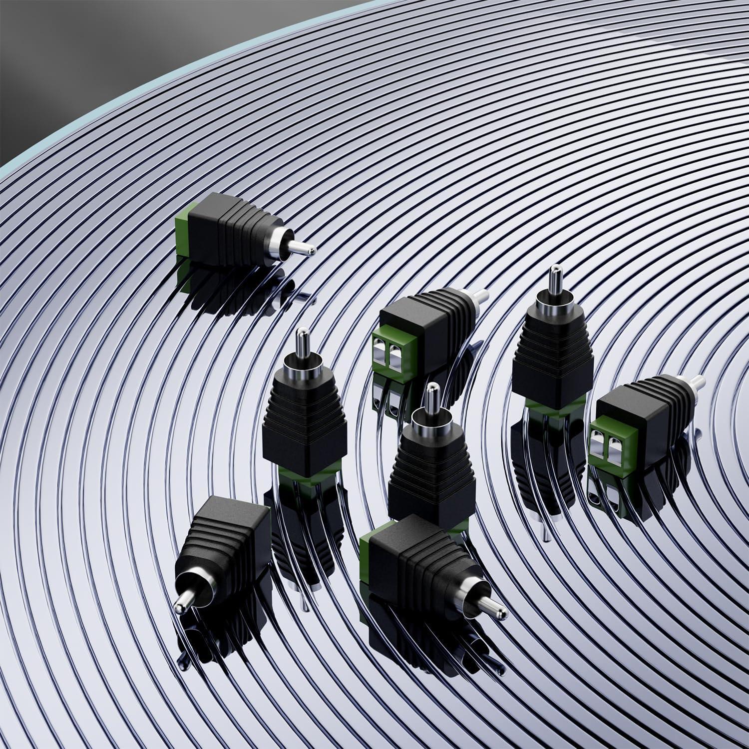 Adaptador RCA a Altavoz PANPEO - Conector Audio/Video 12 Pzas