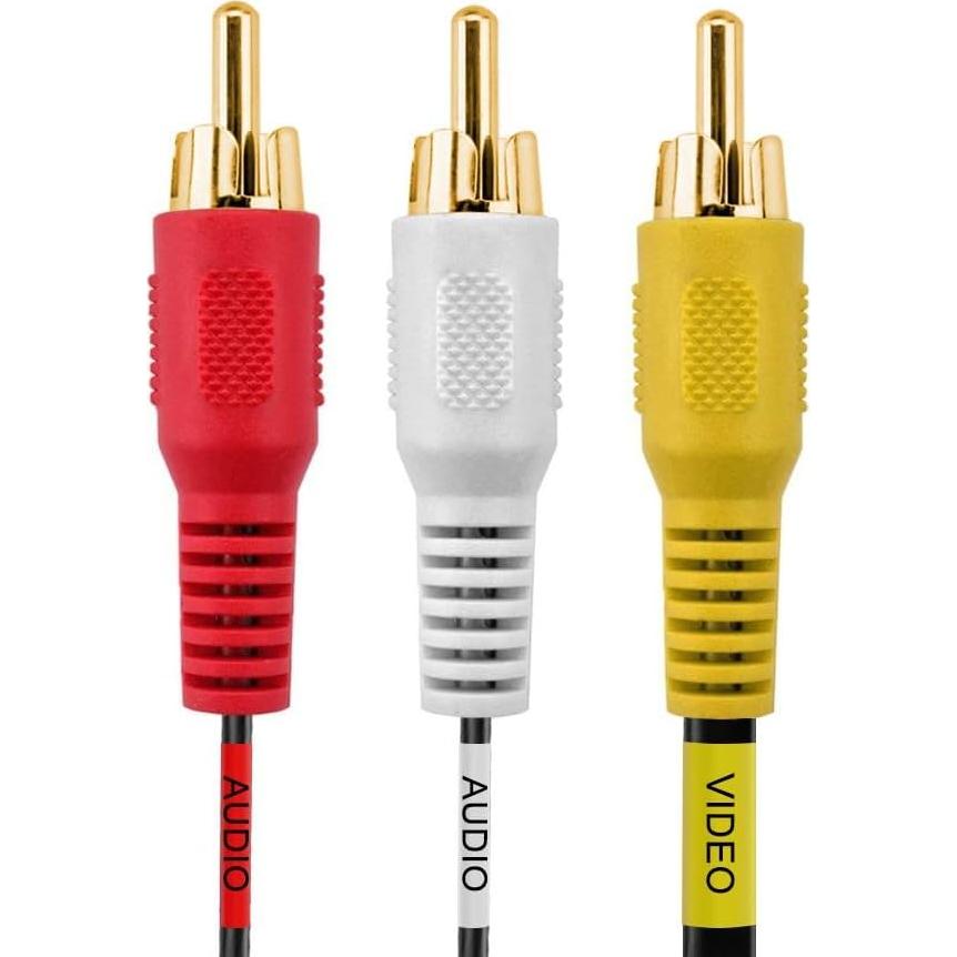 Cable RCA 3 RCA Macho a Macho 7.62 Metros Cmple Audio Video