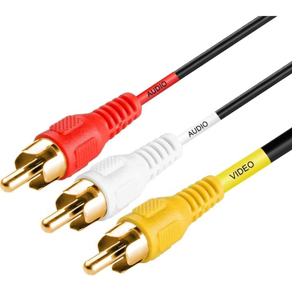 Cable RCA 3 RCA Macho a Macho 7.62 Metros Cmple Audio Video