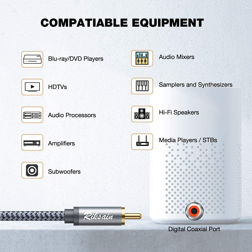 Cable Divisor RCA RIKSOIN 1 Macho 2 Hembras 28 cm Audio